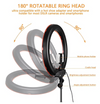 Ringlight LED lamp (18 inch) incl. statief